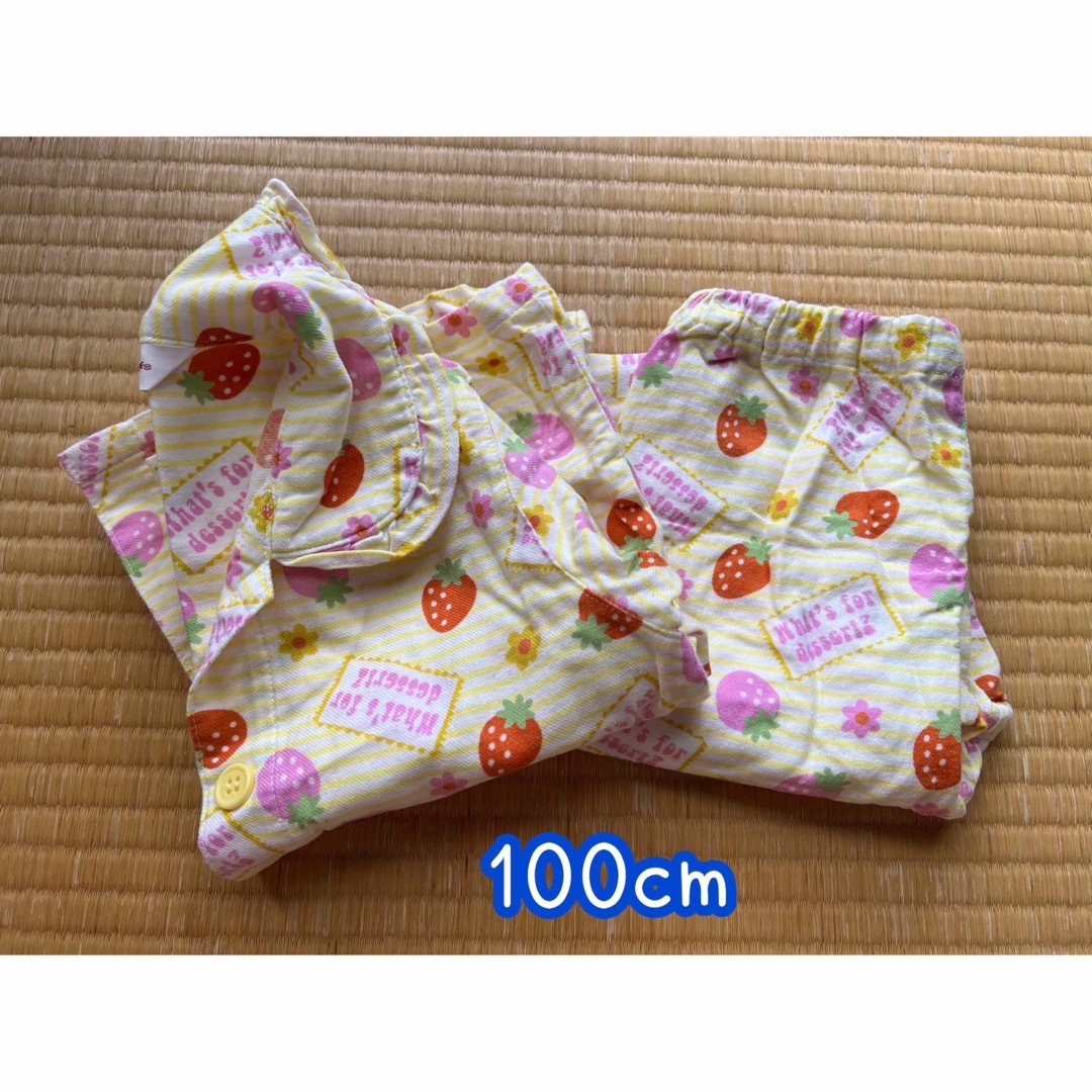 パジャマ 100cm キッズ/ベビー/マタニティのキッズ服女の子用(90cm~)(パジャマ)の商品写真