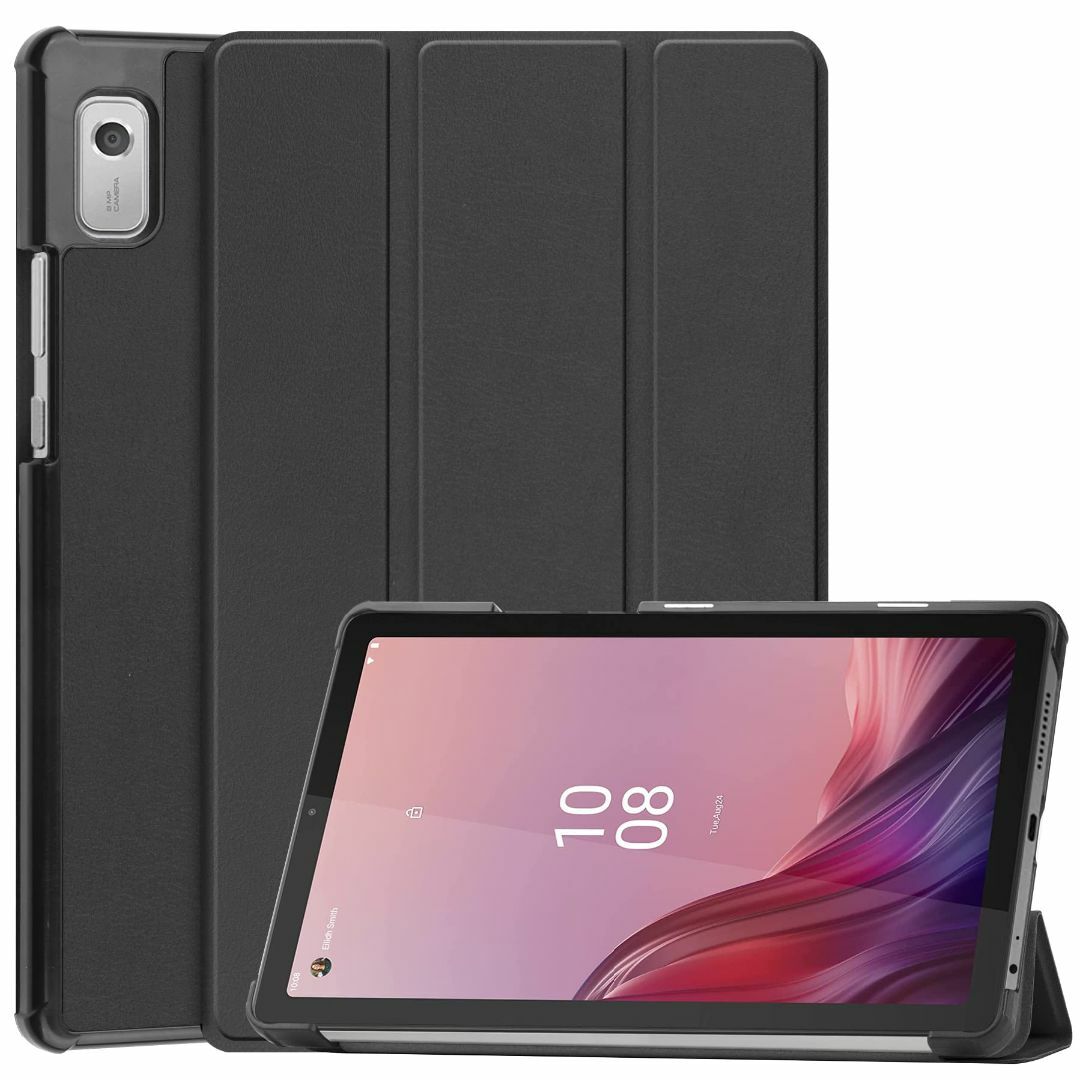 【色: ブラック】For 2023年発売 Lenovo Tab M9 ケース [