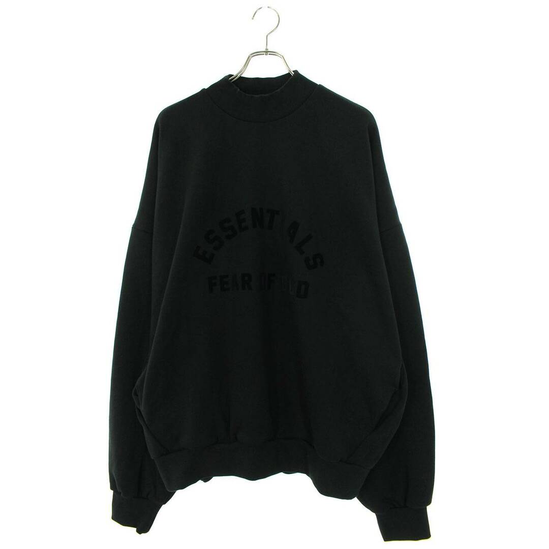 フォグ  ESSENTIALS Crewneck Jet Black フロントロゴスウェット メンズ XL