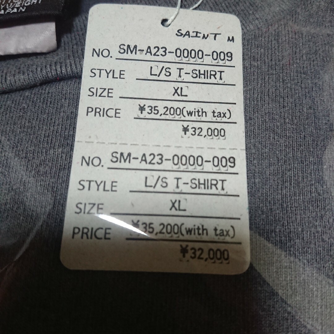 READYMADE(レディメイド)のXL SAINT Mxxxxxx FOOT PRINT LS TEE BLACK メンズのトップス(Tシャツ/カットソー(七分/長袖))の商品写真