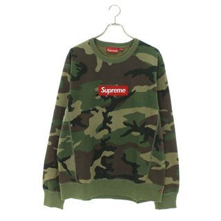 シュプリーム(Supreme)のシュプリーム  15AW  Box Logo Crewneck ボックスロゴカモフラ柄クルーネックスウェット メンズ L(スウェット)