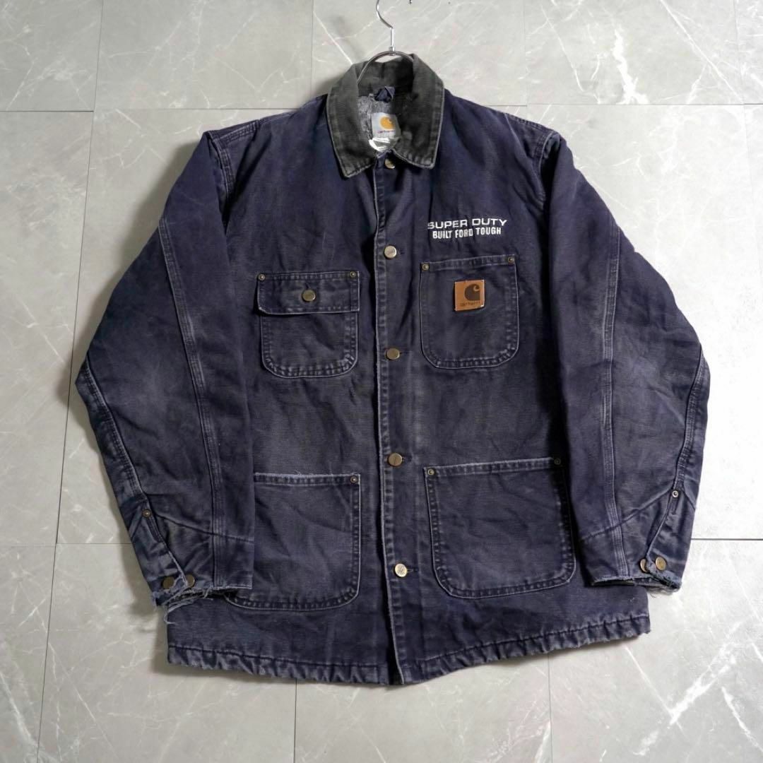 carhartt 90’s 企業コラボ ダックジャケット ダックパーカー ペンキ