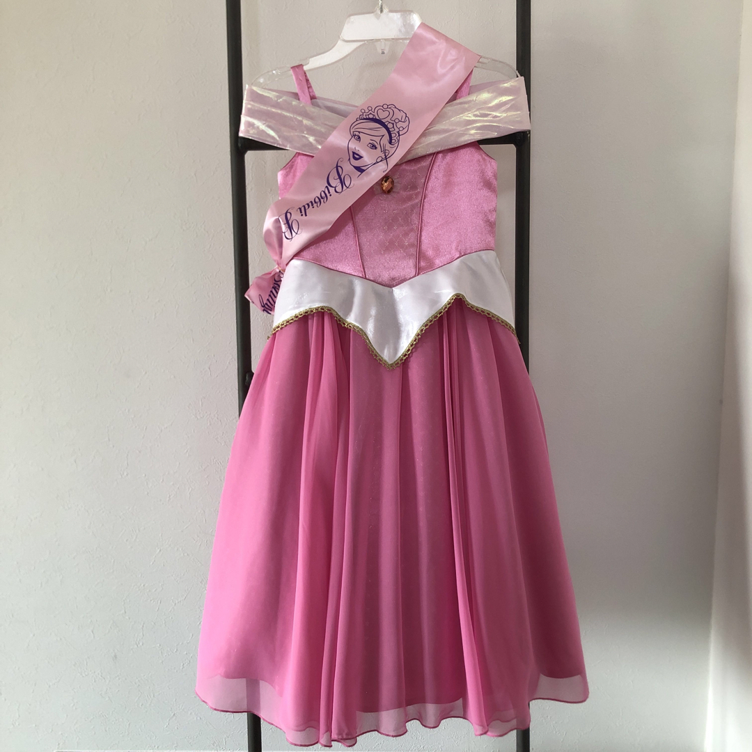 Disney(ディズニー)のビビディバビディブティック　オーロラ　ドレス　一式　120  エンタメ/ホビーのコスプレ(衣装)の商品写真