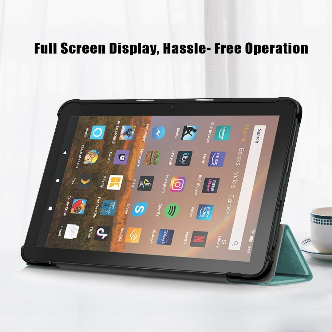 【色: Dark green】Asng Fire HD 8 2020 / 202 6