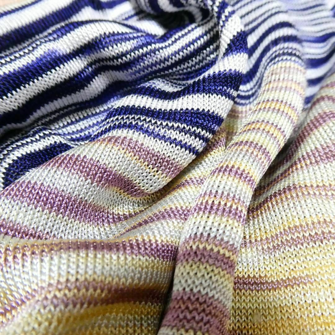 良品 綺麗 MISSONI 総柄 ロング丈 サマーニット キャミソールワンピース 8