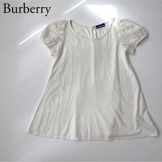 バーバリーブルーレーベル(BURBERRY BLUE LABEL)のBurberry バーバリー　ブラウス　トップス　パフスリーブ　チェック(シャツ/ブラウス(半袖/袖なし))