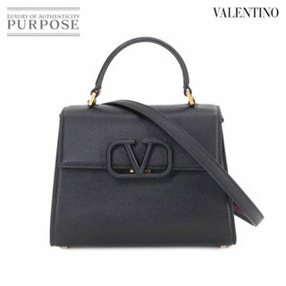 ヴァレンティノガラヴァーニ(valentino garavani)の未使用 展示品 ヴァレンティノ ガラヴァーニ VALENTINO GARAVANI Vスリング スモール 2way ハンド ショルダー バッグ ブラック VLP 90206092(ハンドバッグ)