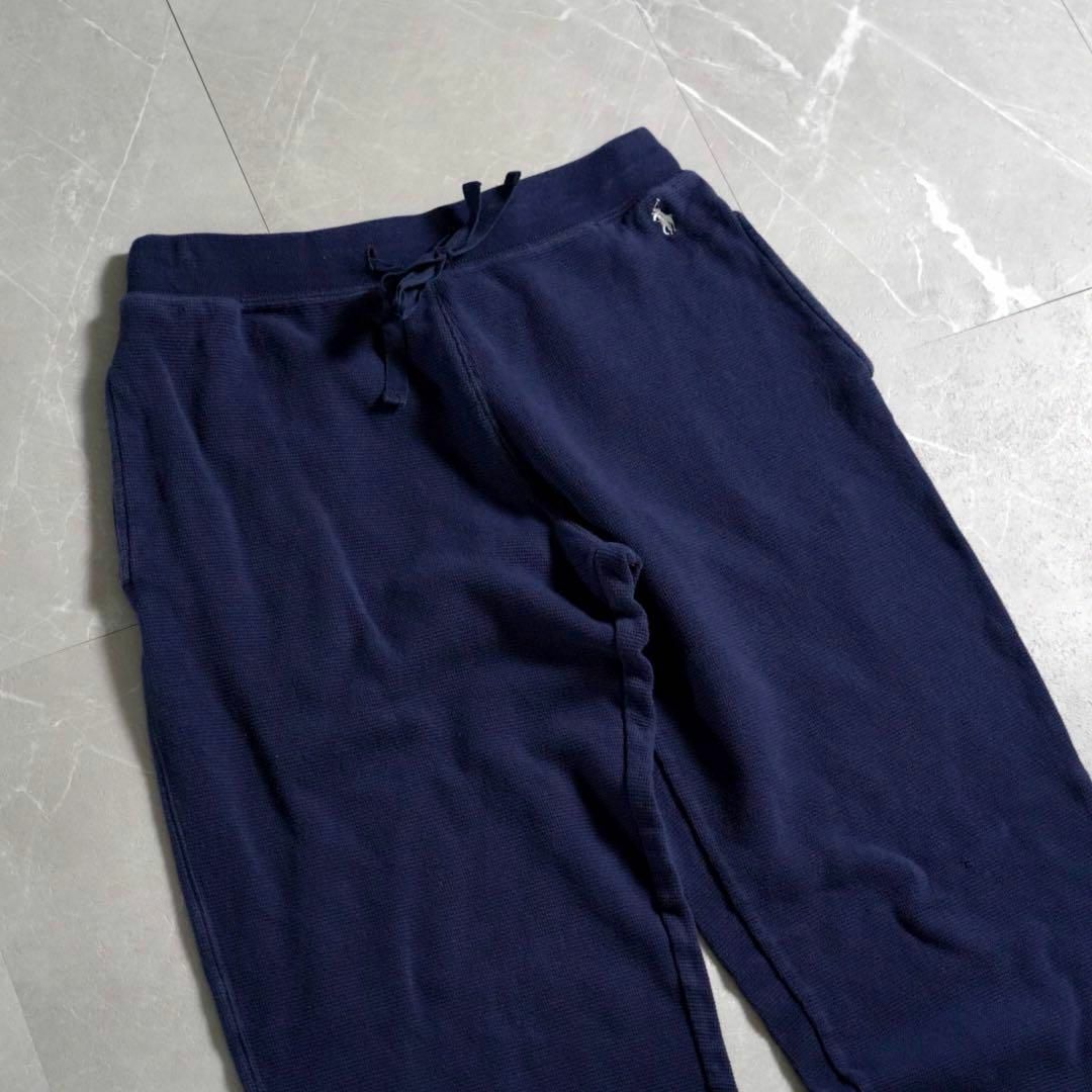 Ralph Lauren(ラルフローレン)のラルフローレン　スウェットパンツ　ネイビー　M サーマル生地　紺　90s メンズのパンツ(その他)の商品写真