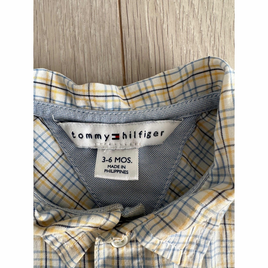 TOMMY HILFIGER(トミーヒルフィガー)のアメリカ購入トミーヒルフィガー 3〜6ヶ月ロンパース古着ヴィンテージ  ラルフ キッズ/ベビー/マタニティのベビー服(~85cm)(ロンパース)の商品写真