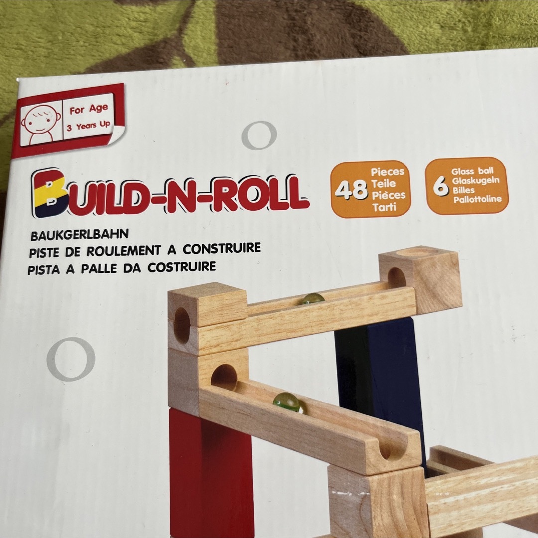 新品未使用BUILD-N-ROLLビー玉積み木転がし キッズ/ベビー/マタニティのおもちゃ(知育玩具)の商品写真