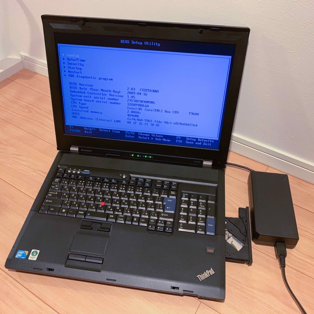 ジャンク Lenovo ThinkPad W700