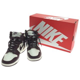 ナイキ(NIKE)の□□NIKE ナイキ スニーカー WMNS Dunk High ""Burgundy Crush"" 24cm DD1869-601 ホワイト×バーガンディ(スニーカー)