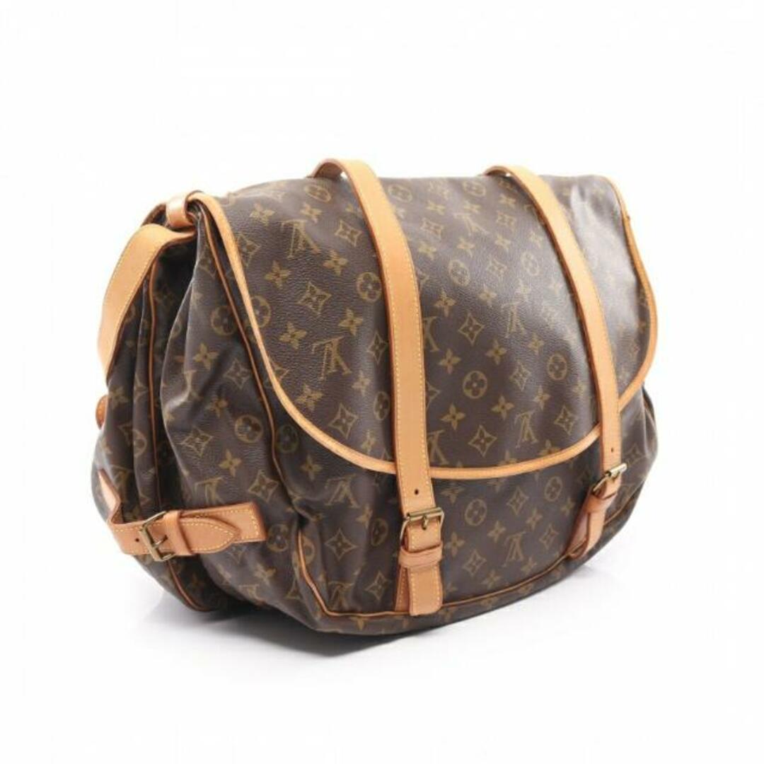 LOUIS VUITTON - ソミュール43 モノグラム ショルダーバッグ PVC ...