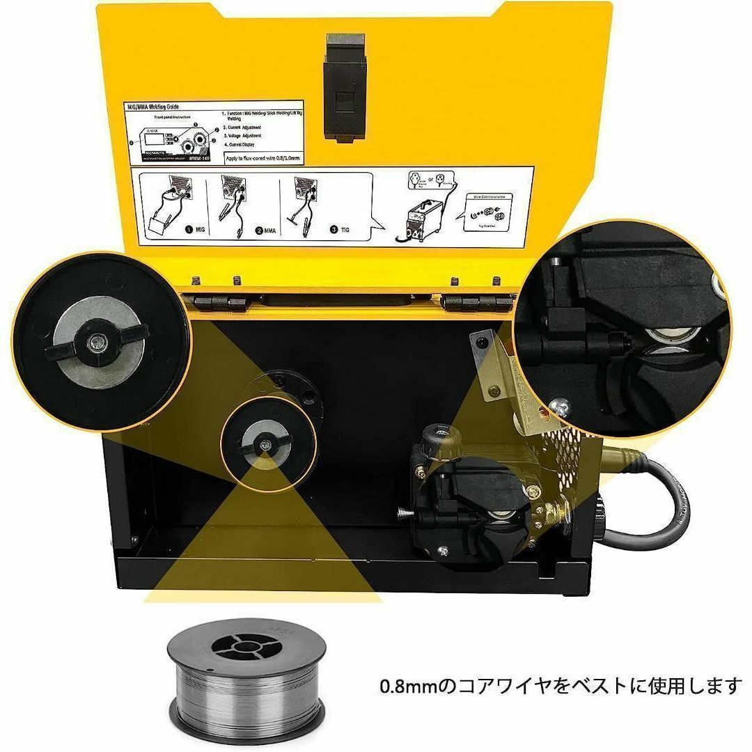 ⭐️半自動溶接機⭐️ 軽量 インバーター溶接機 50/60Hz 家庭用 業務用