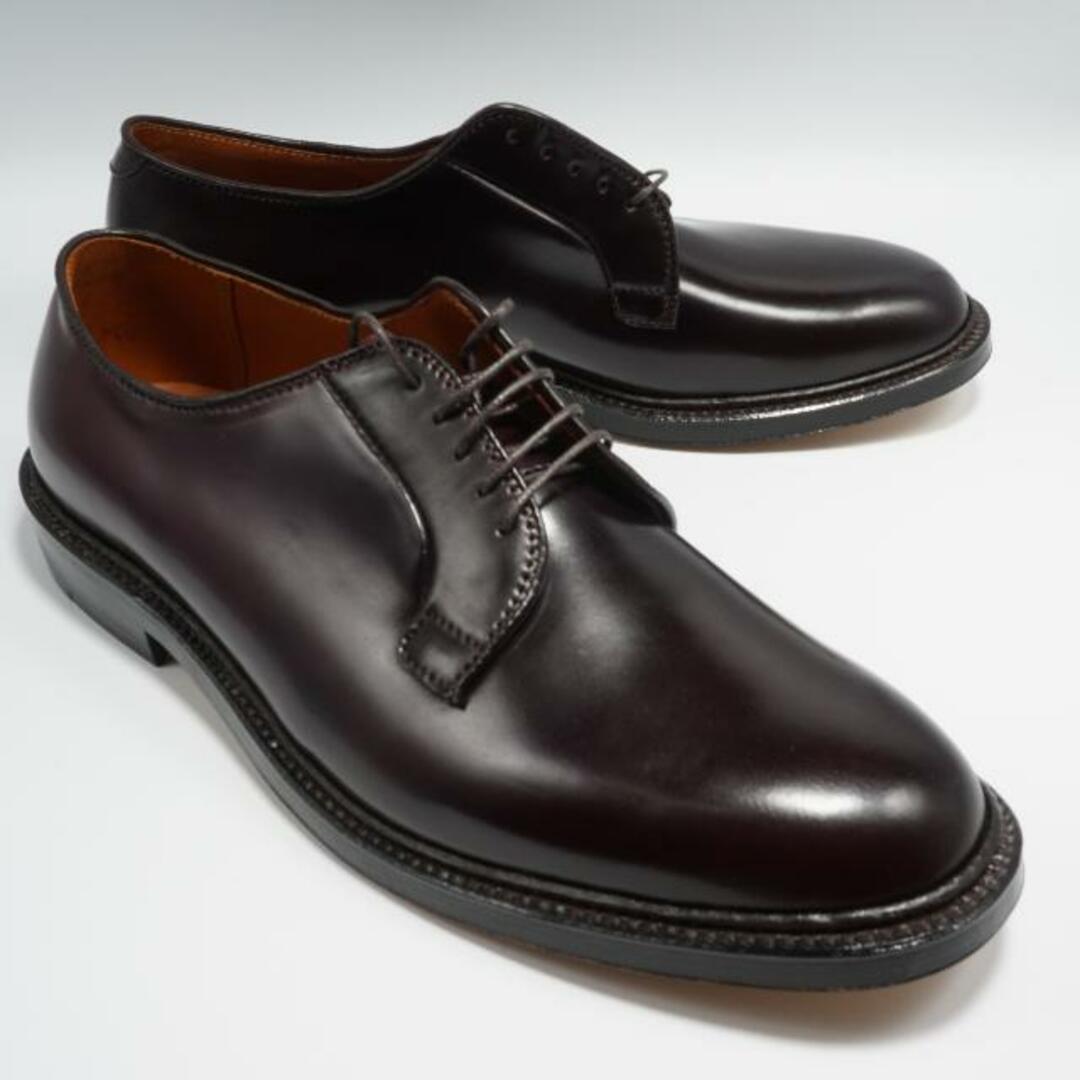 メンズ【訳あり】Alden オールデン 990 PLAIN TOE BLUCHER BURGUNDY コードバン プレーントゥ BURGUNDY レザーソール≪MADE IN U.S.A. 正規品≫ US10.0( 28.0cm )