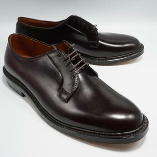 オールデン(Alden)の【訳あり】Alden オールデン 990 PLAIN TOE BLUCHER BURGUNDY コードバン プレーントゥ BURGUNDY レザーソール≪MADE IN U.S.A. 正規品≫ US10.0( 28.0cm )(ドレス/ビジネス)