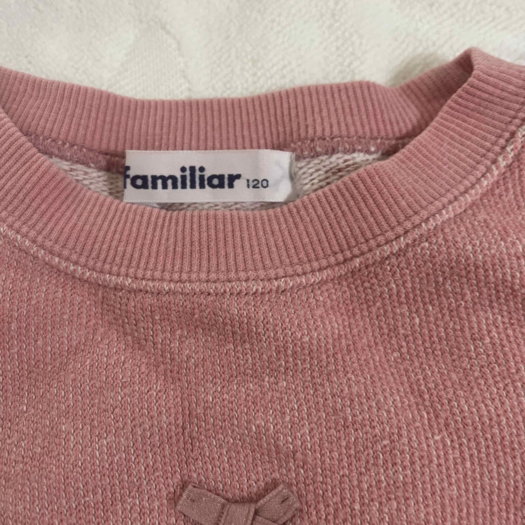 familiar(ファミリア)のfamiliar トレーナー　120  キッズ/ベビー/マタニティのキッズ服女の子用(90cm~)(Tシャツ/カットソー)の商品写真