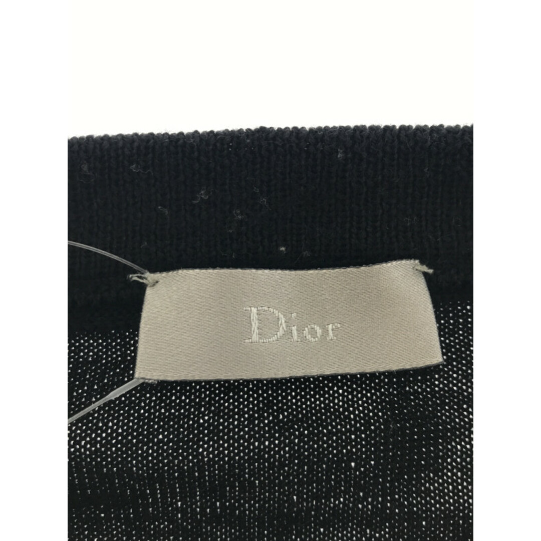 Dior(ディオール)のDior HOMME ディオールオム 05AW Vネックウールラインニットセーター ブラック S メンズのトップス(ニット/セーター)の商品写真