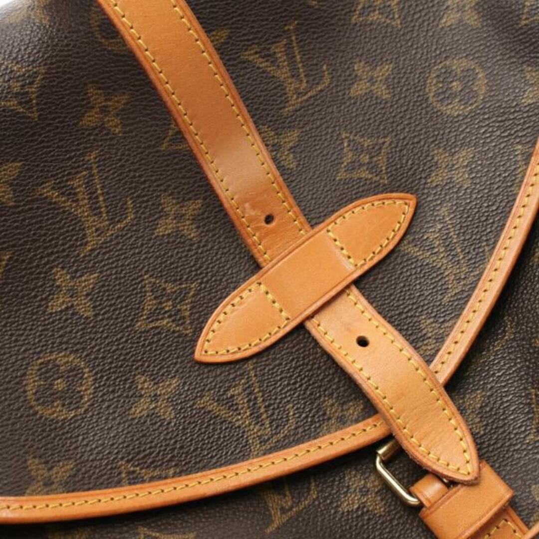 LOUIS VUITTON(ルイヴィトン)のソミュール30 モノグラム ショルダーバッグ PVC レザー ブラウン レディースのバッグ(ショルダーバッグ)の商品写真