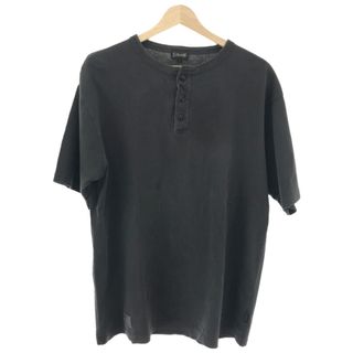 ショット(schott)のSchott ショット PIGMENT O/D SS HENLEY NECK T-SHIRT ヘンリーネックTシャツ チャコール L(Tシャツ/カットソー(半袖/袖なし))