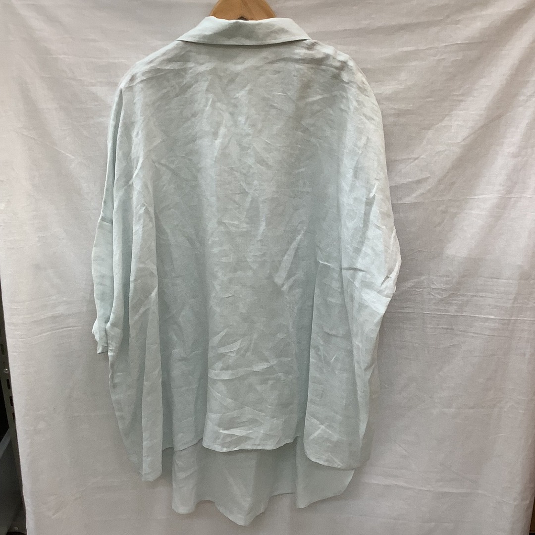 Y's(ワイズ)の♪♪Y's ワイズ レディース シャツ 麻100％ SIZE 2 スカイブルー レディースのトップス(シャツ/ブラウス(長袖/七分))の商品写真