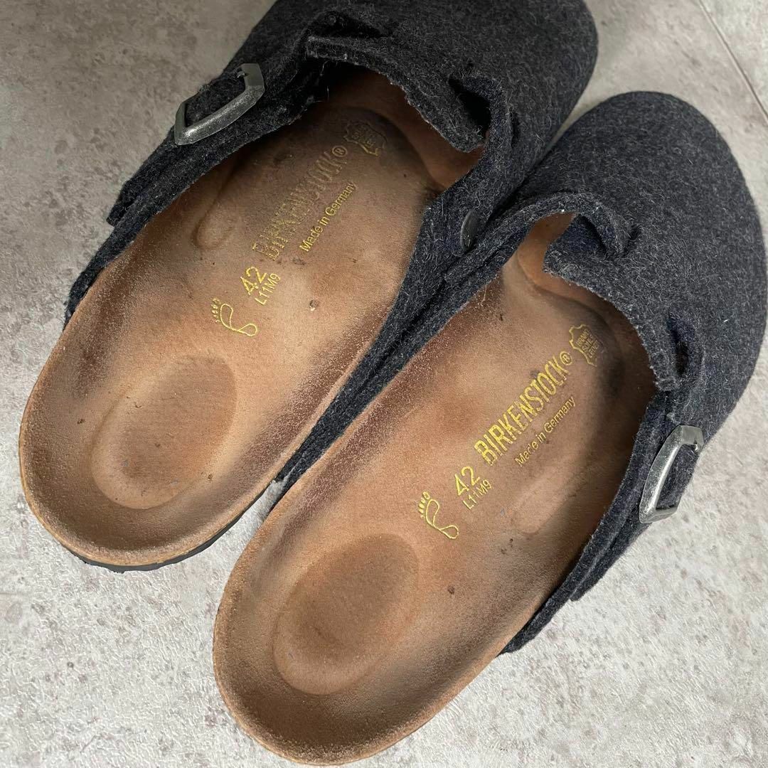 ドイツ製 BIRKENSTOCK ボストン フェルトウール 42 グレー