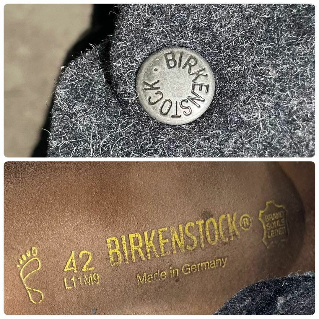 ドイツ製 BIRKENSTOCK ボストン フェルトウール 42 グレー