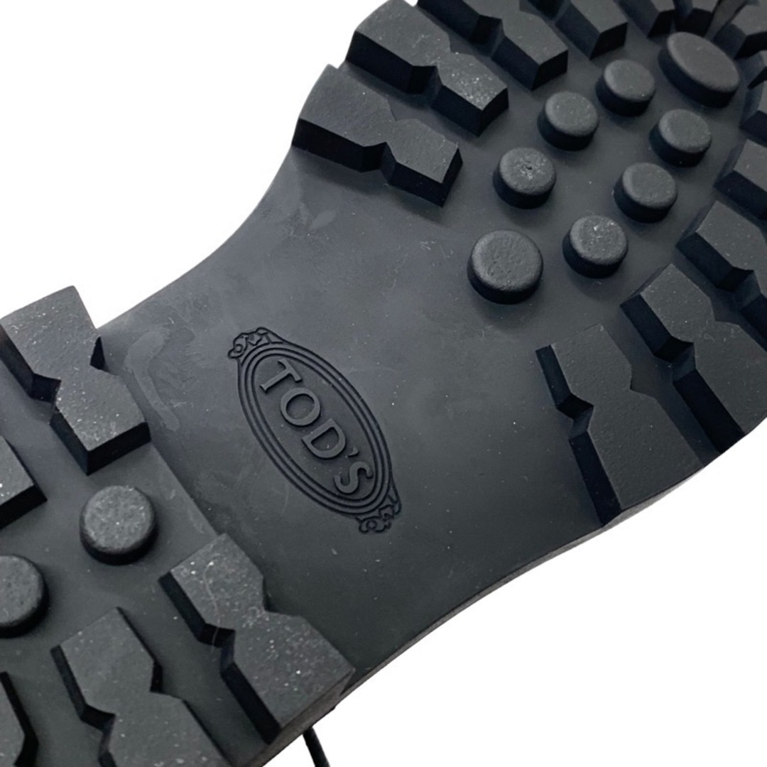 トッズ TOD'S ブーツ ショートブーツ 靴 シューズ レースアップ ベルト レザー ブラック 黒 レディースの靴/シューズ(ブーツ)の商品写真