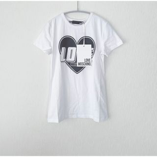 モスキーノ(MOSCHINO)の【新品】MOSCHINO  モスキーノ  ロゴ 半袖Tシャツ ホワイト(Tシャツ(半袖/袖なし))