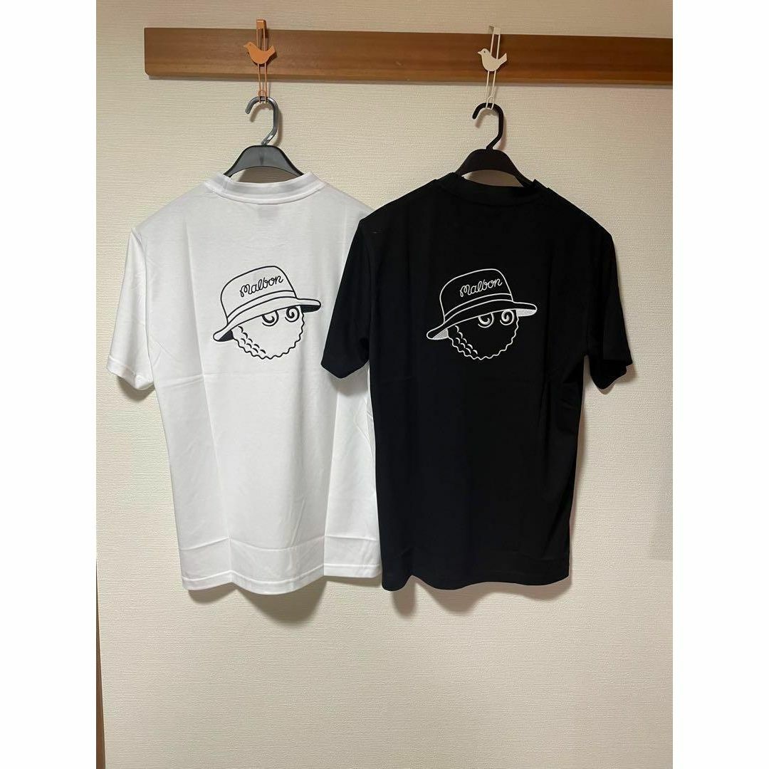 Malbongolf マルボンゴルフ モックネック Tシャツ 黒 ブラック XL