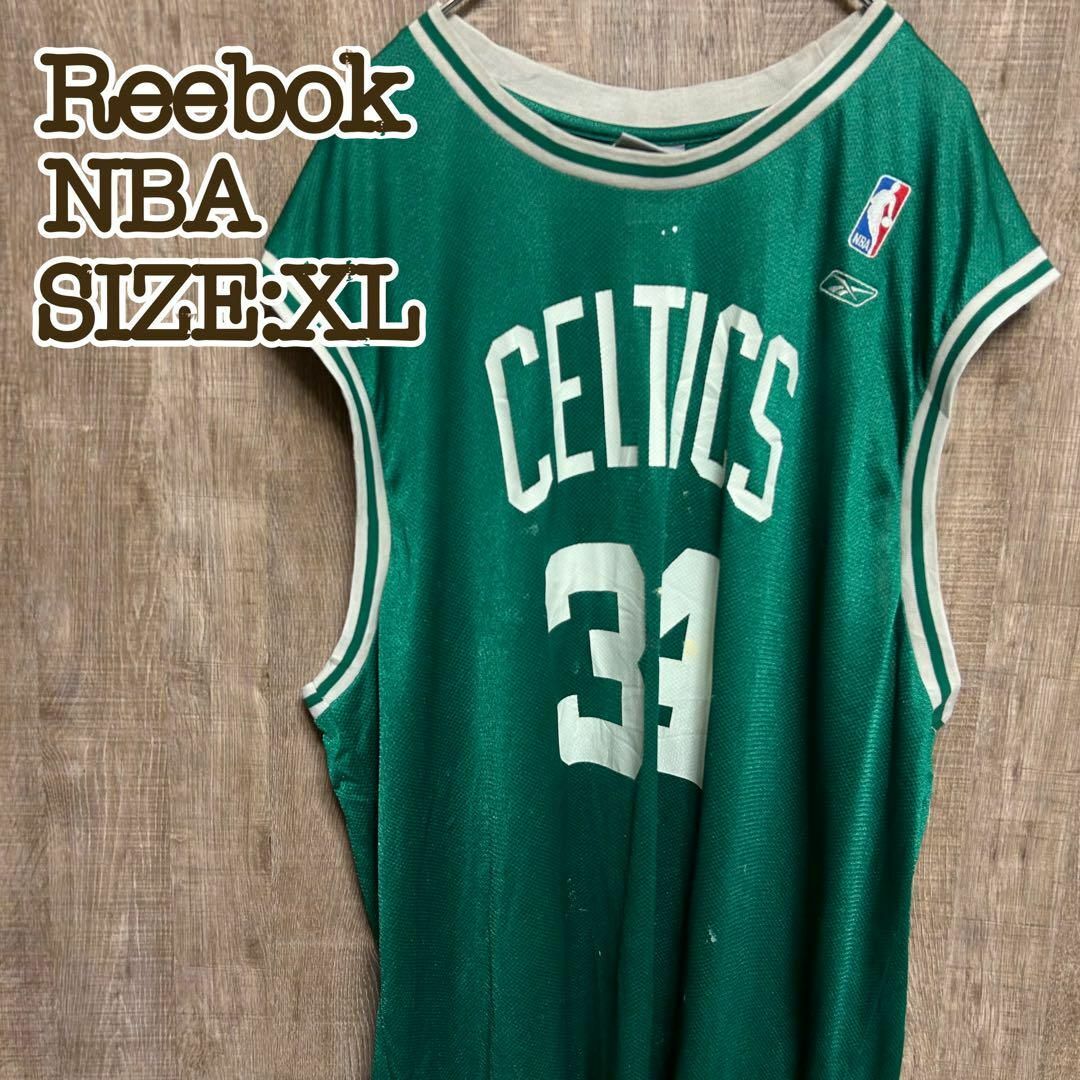 Reebok リーボック　NBA ボストン・セルティックス　ゲームシャツ　緑XL