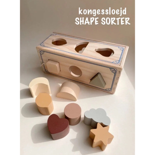 コドモビームス(こどもビームス)のkongessloejd 木製型はめ　パズルブロックボックス(知育玩具)