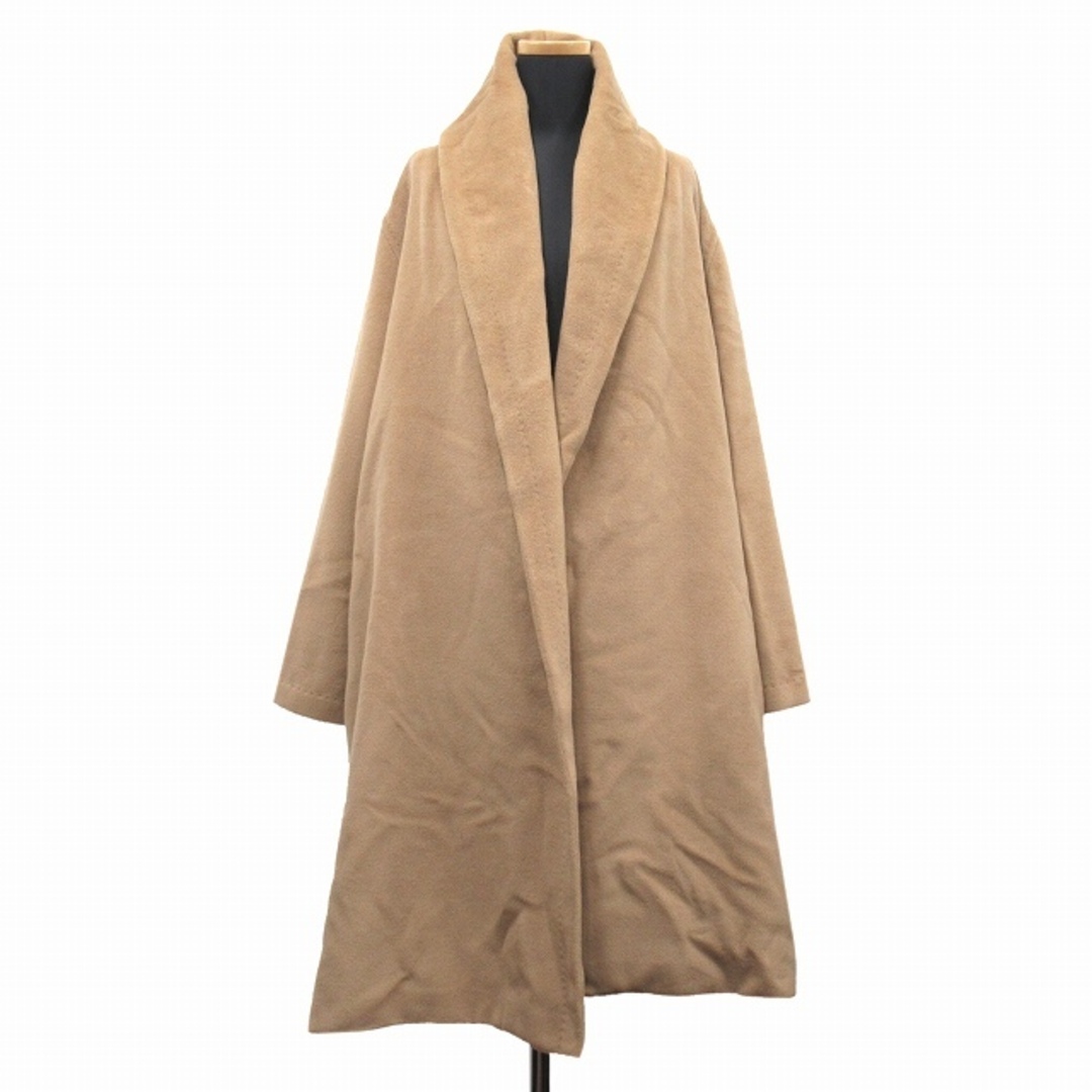 美品 白タグ マックスマーラ MAX MARA ショールカラー ロング コート