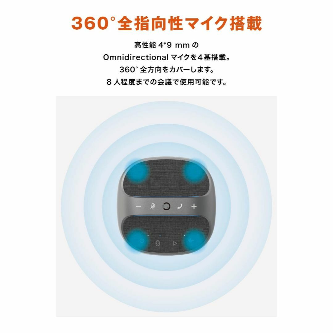 Color&Groove スピーカーフォン Bluetooth対応 会議用マイク