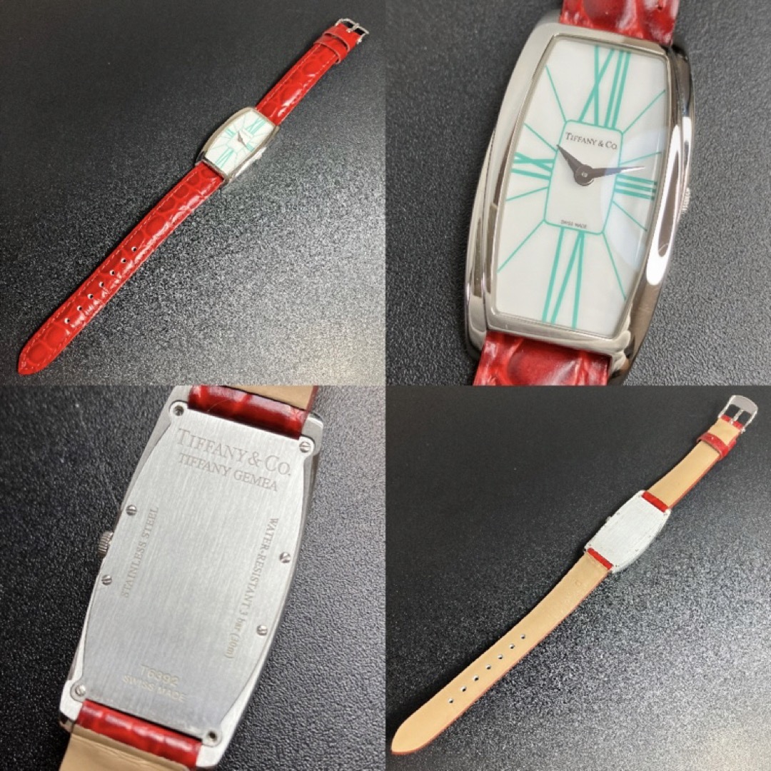 【美品 確実正規品】ティファニー 腕時計 ジェメア トノー ローマン 可動品