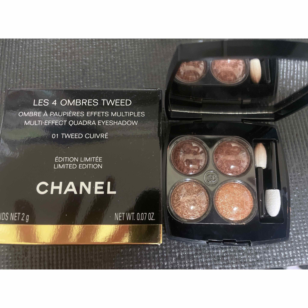 CHANELレキャトルオンブルツイード01ツィードキュイヴレ