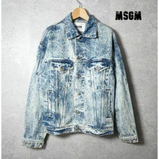 MSGM - 美品 MSGM ケミカルウォッシュ 長袖 デニムジャケット Gジャン ...