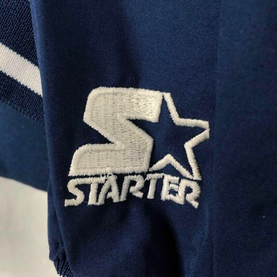 STARTER(スターター)のスターター 大人気MLBヤンキース プルオーバーナイロン 刺繍チームロゴ 2XL メンズのジャケット/アウター(ナイロンジャケット)の商品写真