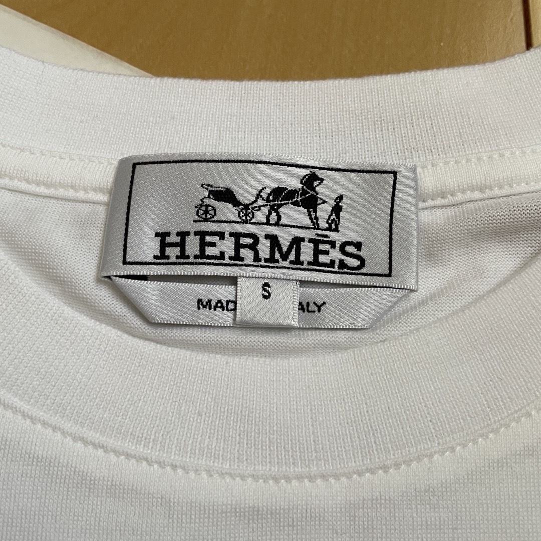 Hermes - エルメス Tシャツ メンズ 紳士Sプリントストライプポケットの