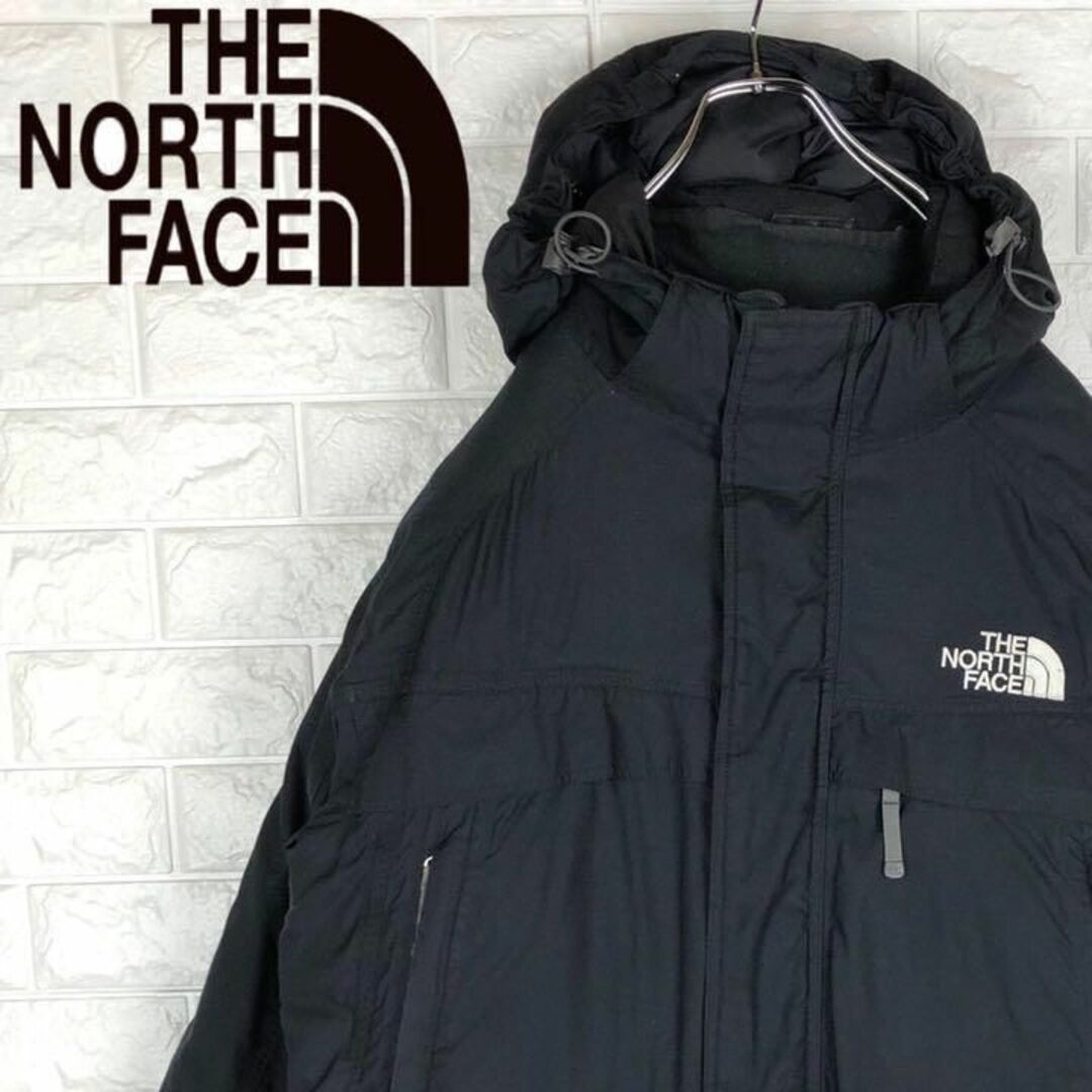 THE NORTH FACE(ザノースフェイス)のザノースフェイス 肉厚マウンテン ダウンジャケット 刺繍ロゴ ゆるだぼ ブラック メンズのジャケット/アウター(ダウンジャケット)の商品写真