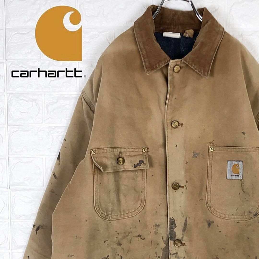 希少　carhartt 裏地ボア　トラディショナルコート　4XL ビッグサイズ