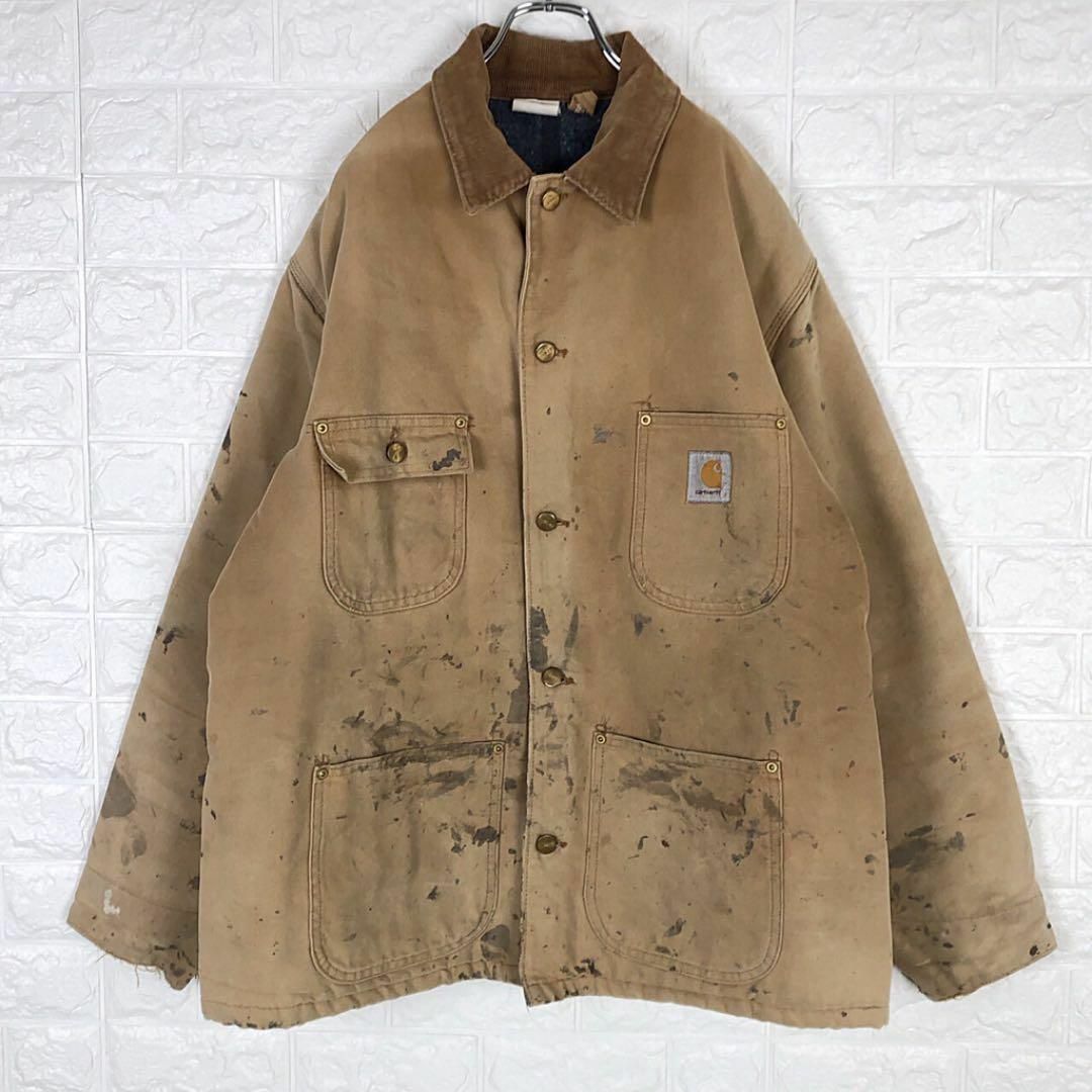 大サイズ Carhartt ダックジャケット　カバーオール  ビックサイズ 3L