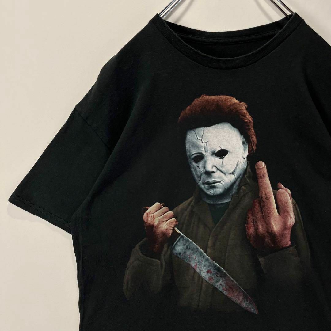 マイケル・マイヤーズ　ムービーTシャツ ハロウィン　Lサイズ ブラック　ホラー | フリマアプリ ラクマ