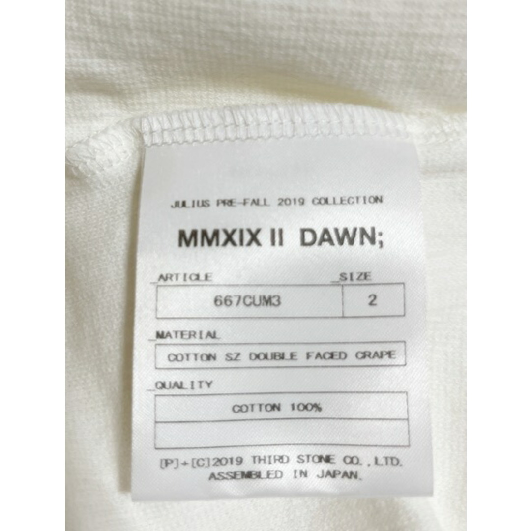 JULIUS - JULIUS(ユリウス) 667CUM3 TUCKED T-SHIRT【中古】【007】の