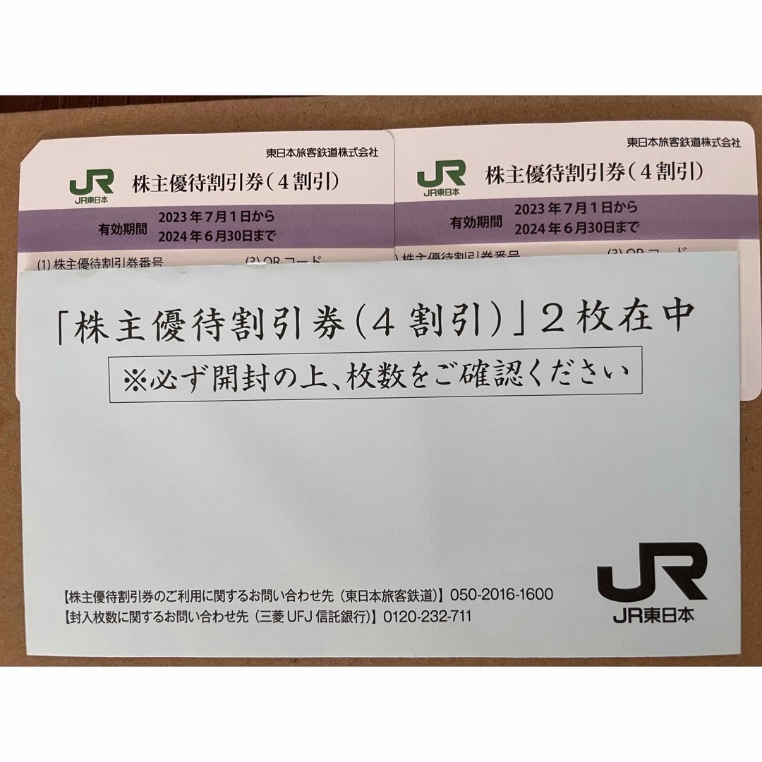 その他JR東日本株主優待割引券⭐︎2枚➕サービス券