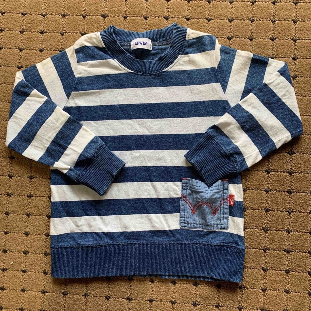 EDWIN(エドウィン)のEDWIN エドウィン ロンT キッズ　100 キッズ/ベビー/マタニティのキッズ服男の子用(90cm~)(Tシャツ/カットソー)の商品写真