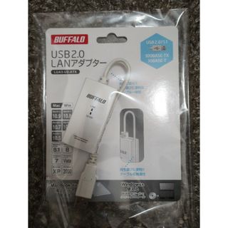 バッファロー(Buffalo)のBUFFALO バッファロー USB2.0/1.1 対応LANアダプター(PCパーツ)