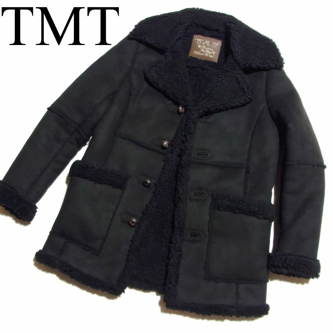 19AW TMT オリジナル ムートン ボア ランチ コート S 黒 ブラック - その他