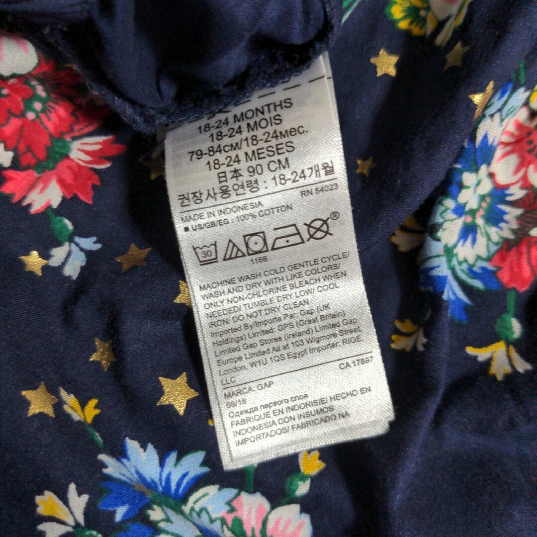 babyGAP(ベビーギャップ)のちび様専用【美品】　GAP　ワンピース　サイズ90 キッズ/ベビー/マタニティのキッズ服女の子用(90cm~)(ワンピース)の商品写真