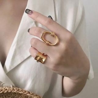 tear drop ring ゴールド　リング(リング(指輪))